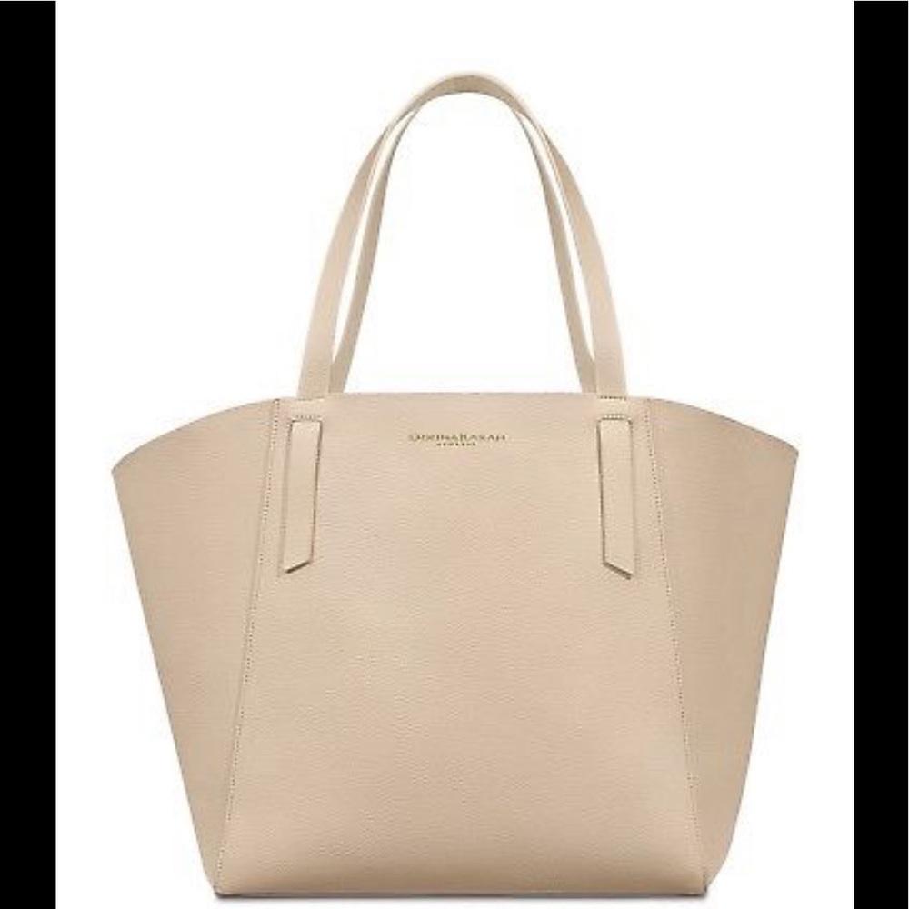 DKNY beige taupe tote bag with coin purse. - Picture 2 of 7